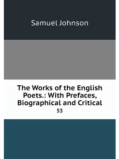 The Works of the English Poets. With