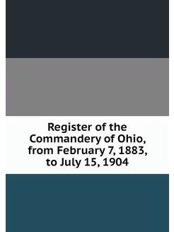 Register of the Commandery of Ohio, f