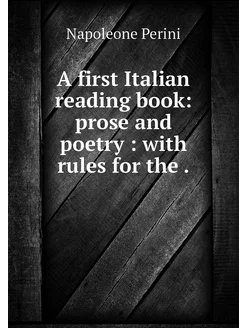 A first Italian reading book prose a