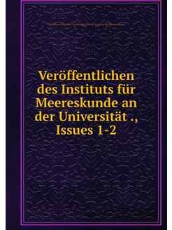 Veröffentlichen des Instituts für Mee