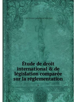 Étude de droit international & de lég