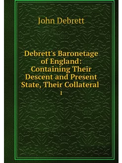 Debrett's Baronetage of England Cont