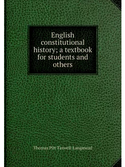 English constitutional history a tex