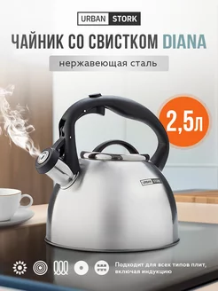 Чайник со свистком 2.5 л DIANA