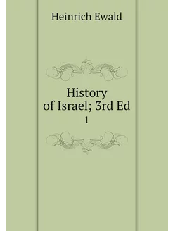 History of Israel 3rd Ed. 1