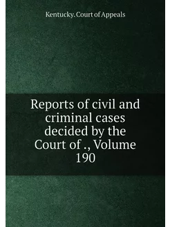 Reports of civil and criminal cases d