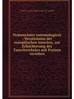 Nomenclator entomologicus Verzeichn