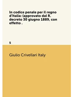 In codice penale per il regno d'Itali