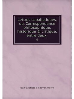 Lettres cabalistiques, ou, Correspond