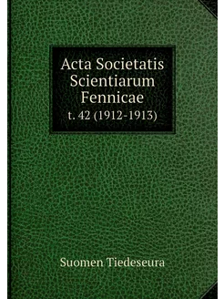 Acta Societatis Scientiarum Fennicae