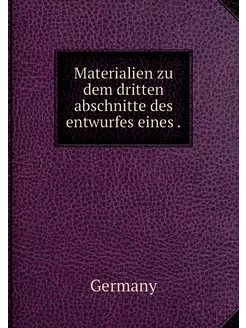 Materialien zu dem dritten abschnitte