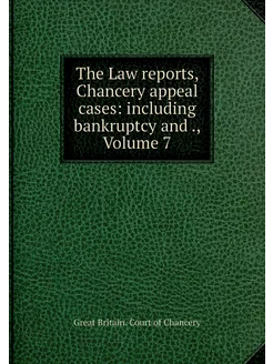 The Law reports, Chancery appeal case