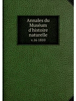 Annales du Muséum d'histoire naturell