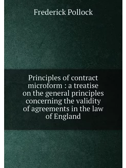 Principles of contract microform a