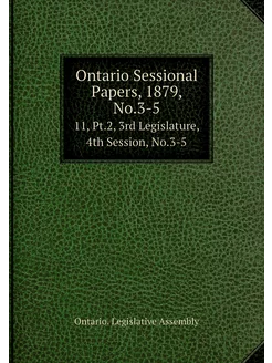 Ontario Sessional Papers, 1879, No.3-