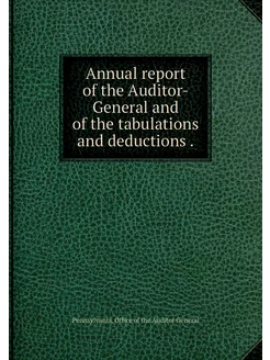 Annual report of the Auditor-General