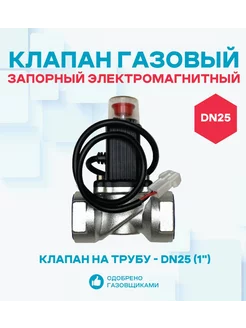 Электромагнитный клапан газовый DN25