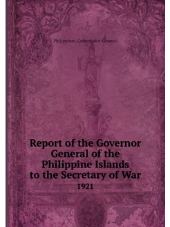 Report of the Governor General of the