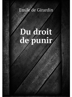 Du droit de punir