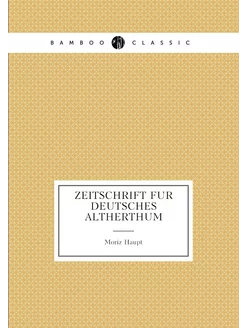 zeitschrift fur deutsches altherthum