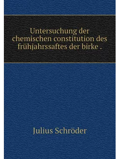 Untersuchung der chemischen constitut