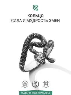 Серебряное кольцо Змея