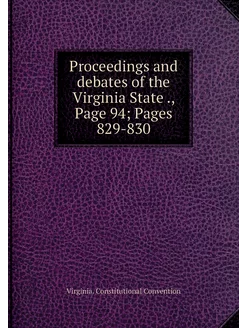 Proceedings and debates of the Virgin