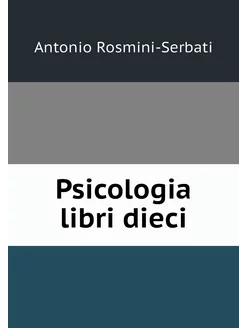 Psicologia libri dieci