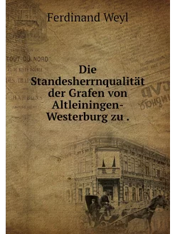 Die Standesherrnqualität der Grafen v