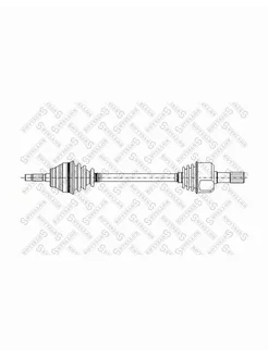 Привод левый 595mm, 23352 Peugeot перед