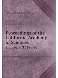 Proceedings of the California Academy