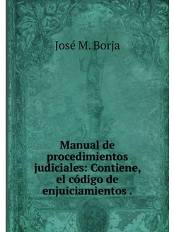 Manual de procedimientos judiciales