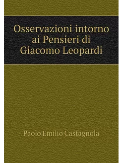 Osservazioni intorno ai Pensieri di G