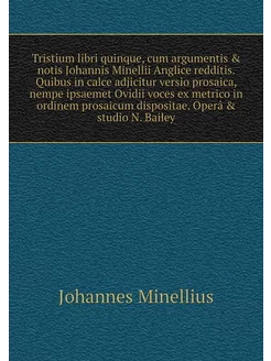 Tristium libri quinque, cum argumenti