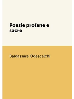 Poesie profane e sacre