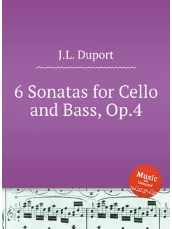 6 Sonatas for Cello and Bass, Op.4