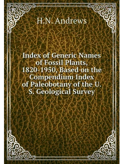 Index of Generic Names of Fossil Plan