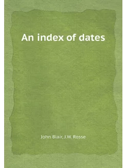 An index of dates