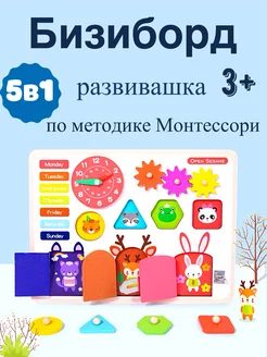 Сортер деревянный Монтессори для малышей