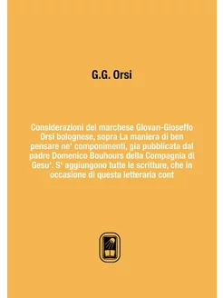 Considerazioni del marchese Glovan-Gi