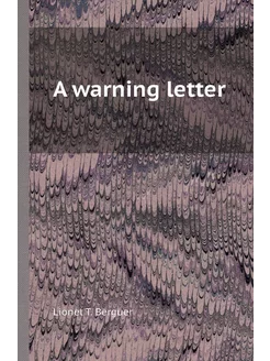 A warning letter