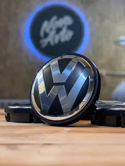 1шт, 56мм, Колпачок заглушка Volkswagen на литые диски