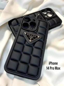 Чехол на iPhone 14 Pro max Черный Prada