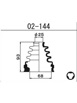 Пыльник ШРУСа внутреннего