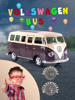 Игрушка детская машинка металлическая Volkswagen Bus T1 1 30