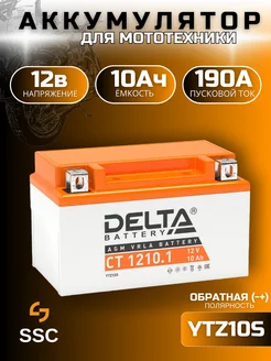 Аккумулятор Delta 1210.1, 12В 10Ач