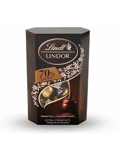 Конфеты Lindor Линдор Горький 70% Корнет 200г