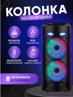 Портативная колонка с караоке Bluetooth беспровод ZQS 4239