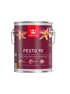 Эмаль универсальная PESTO 90, высокоглянцевая, База C, 2,7л