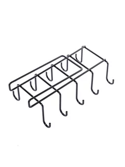Держатель для чашек подвесной на 10 предметов черный